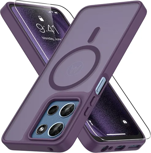Vista 35 de Vansdon Funda para Samsung Galaxy S24 Plus, S25 Plus, S26 Plus, azul marino