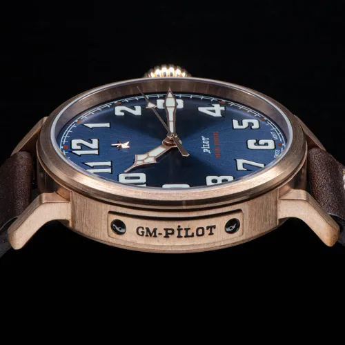 Vista 4 de Sugess Pilot Bronze - Reloj de pulsera luminoso para hombre Seagull ST2130 Movimiento BGW9