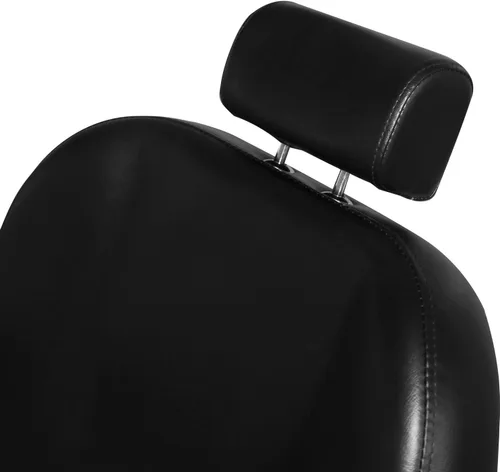 Vista 5 de Silla de estilo de salón Silla hidráulica reclinable con reposacabezas movible negro
