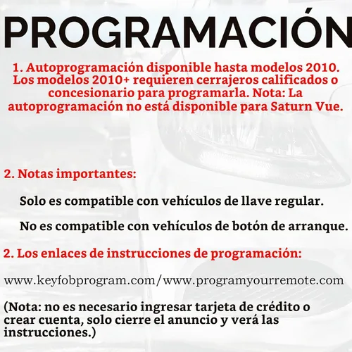Vista 5 de SUPALAND Llavero de repuesto con control remoto de entrada sin llave, compatible con Chevy Silverado Avalanche Equinox Express Traverse GMC Yukon