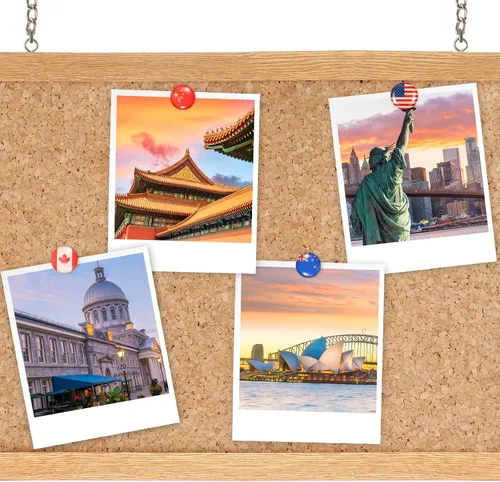 Vista 6 de Fumete 289 piezas de chinchetas con banderas para mapa del mundo, chinchetas creativas, chinchetas de banderas nacionales, tachuelas creativas