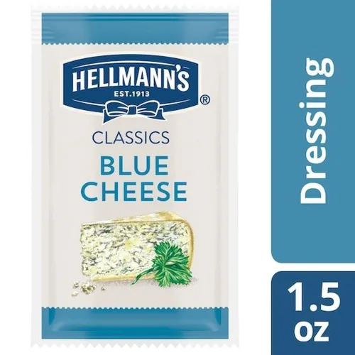 Vista 4 de Hellmann's Classics - Aderezo para ensalada de queso azul, sin gluten, sin sabores artificiales ni jarabe de maíz de alta fructosa