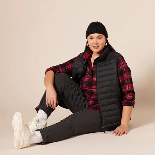 Vista 8 de Tienda Essentials - Chaleco para mujer, ligero, impermeable y fácil de guardar