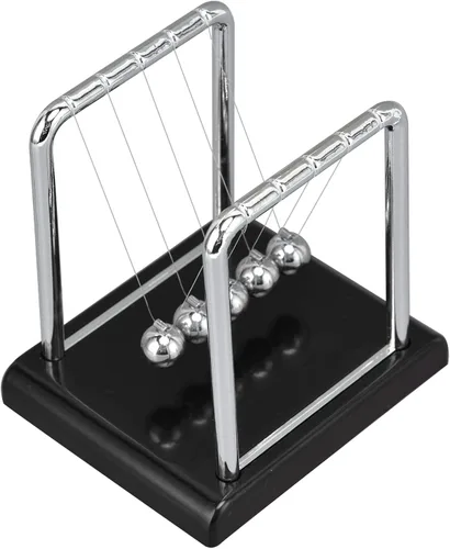 Vista 8 de Newtons - Bolas de equilibrio, bolas de diseño clásico con distribución uniforme de peso, para decoración de escritorio de oficina, juguete