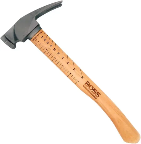 Vista 9 de Boss Hammer Martillo de titanio Ti64 de 12 onzas, mango de nogal Tennessee