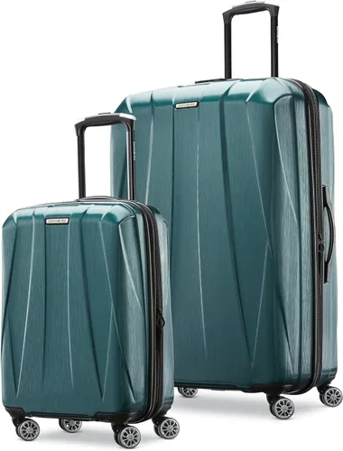 Vista 28 de Samsonite Centric 2 Set de maletas rígidas expandibles con ruedas giratorias dobles, Azul Caribe, Juego de 2 piezas (equipaje de mano/grande)