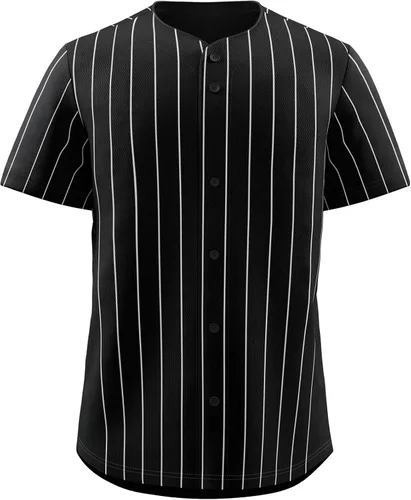 Vista 27 de KXK Camiseta de béisbol en blanco para hombre, camisas casuales con botones, manga corta, uniforme deportivo de equipo activo