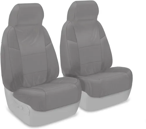 Vista 17 de Coverking Funda de asiento de ajuste personalizado para modelos selectos de Nissan Frontier, polialgodón (negro)