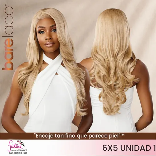Vista 3 de Sensationnel Bare Lace 6x5 Lacewig-Unit 1, 1 JETBLACK