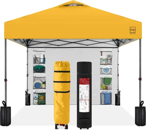 Vista 56 de Best Choice Products Carpa Toldo Desplegable de 10x10 pies para Instalación de 1 Persona, Refugio Portátil Instantáneo con Botón de 1 Toque