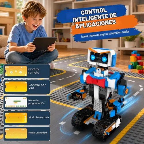 Vista 4 de Kit de construcción de robot STEM para niños de 8 a 12 años, aplicación