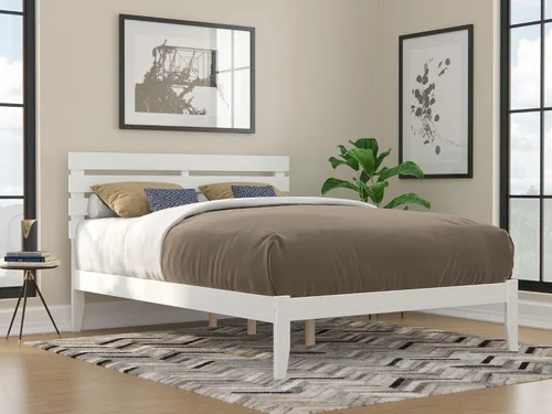 Vista 13 de AFI, Cama Oxford Queen con plataforma, color espresso