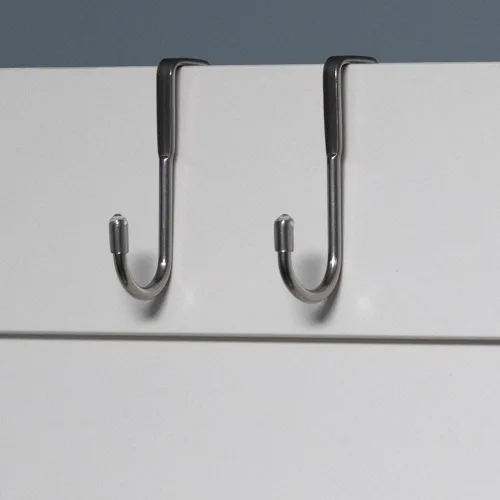 Vista 3 de 8 ganchos de metal en forma de S doble para colgar sobre el gabinete, para cocina, baño, armario, utensilios para colgar, toallas, ropa, cajón