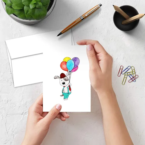 Vista 7 de Juego de tarjetas de felicitación, cartulina blanca en blanco de 4.5 x 6 pulgadas, ideal para negocios, vacaciones, invitaciones de boda