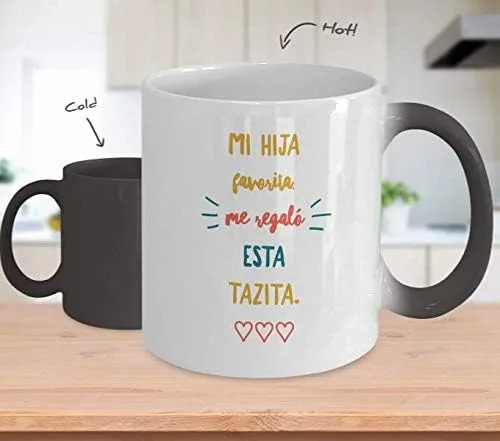 Vista 2 de Regalo Para Mama Vaso, taza de café divertidas, tazas personalizadas, taza de café inspiradoras, taza con mensajes positivos.