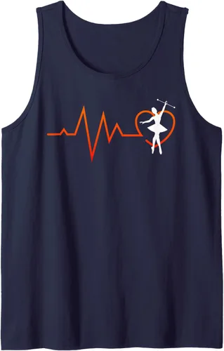 Vista 8 de Majorette Heartbeat - Camiseta sin mangas para gimnasia, Negro