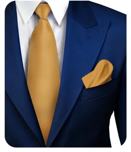 Vista 36 de Juego de corbata de satén sólido y pañuelo de bolsillo para hombre, conjunto de corbata a juego para hombre Ámbar