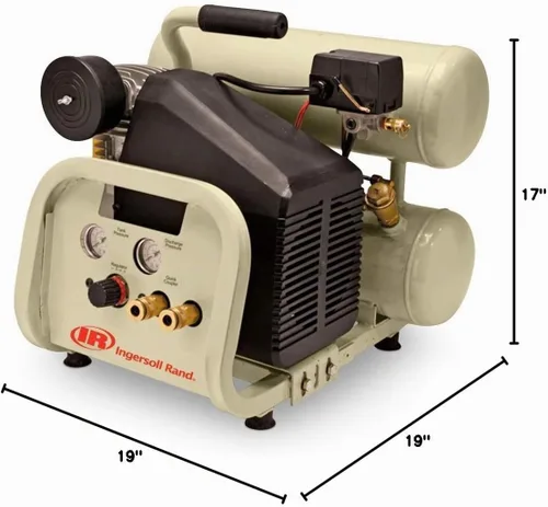 Vista 7 de Ingersoll-Rand P1IU-A9 Compresor de aire portátil de doble tanque, 2 HP, 4 galones 42672949
