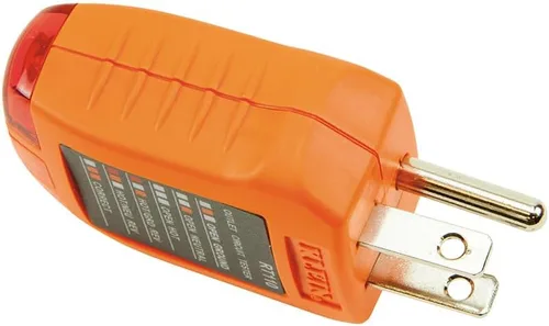 Vista 5 de Klein Tools RT110 - Probador de enchufes, probador de receptáculo eléctrico AC para enchufes norteamericanos