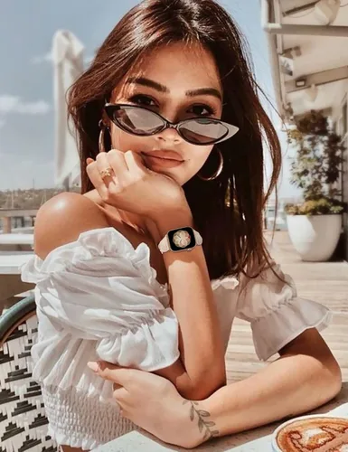Vista 2 de Minyee - Correa trenzada compatible con Apple Watch de 38/40/41/42/44/45/46/49 mm para mujer, muñequera Solo Loop elástica de diseño, pulsera