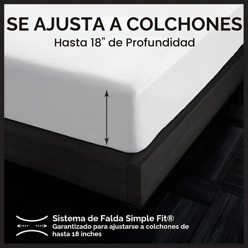 Vista 7 de Protect-A-Bed Essential - Protector de colchón tamaño individual, resistente a los ácaros, sin ruido y a los olores, 100% impermeable, lavable a
