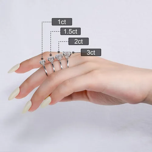 Vista 4 de Ladylike 11.523CT Oval Cut Moissanite Engagement Ring for Women 925 Sterling Silver Solitaire Rings with Hidden Halo D Color VVS1 Promise Wedding