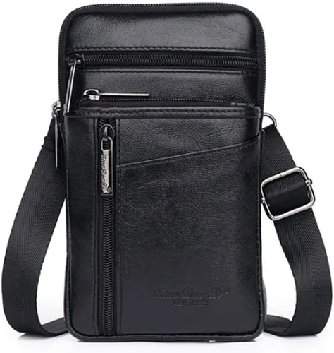 Vista 9 de Riñonera para cinturón para iPhone 14 13 12 11 Pro X Xs 8 7 Plus 6 6S Galaxy S9 S8 S7 S6 Edge Note5 Note4 A8 A8+ Funda de piel para teléfono