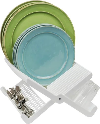 Vista 3 de Hutzler Escurridor plegable para platos, color blanco