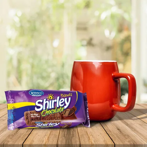 Vista 4 de Wibisco Shirley Biscuits, chocolate, 3.7 oz (paquete de 24)
