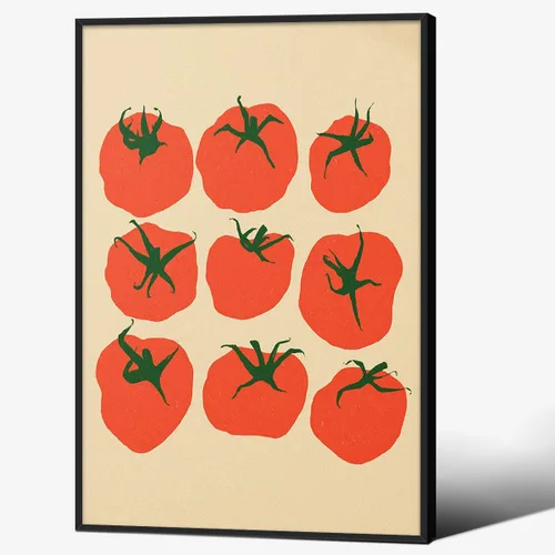 Vista 27 de Impresiones de Sardinas - Pósteres de pared de cocina de moda, diseño de rayas verdes, retro y moderna, estética de alimentos para el hogar