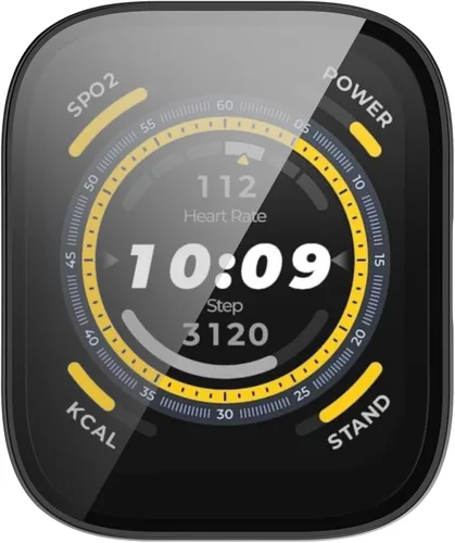 Vista 6 de BabyValley Protector de pantalla de 3 piezas compatible con Amazfit Bip 5 Smartwatch Accessories Covers Resistente a los arañazos Funda protectora