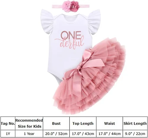 Vista 23 de ODASDO Conjunto de 3 piezas con temática de animla para bebé niña