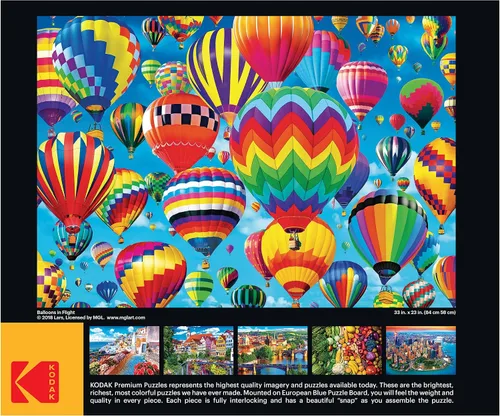 Vista 2 de RoseArt Kodak - Rompecabezas de 1500 piezas con globos en vuelo