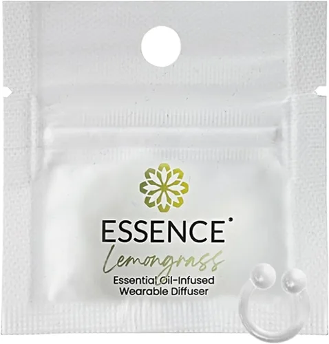 Vista 23 de Essence - Difusor nasal de aromaterapia portátil, anillo de nariz de aceite esencial de bergamota, inhalador de silicona para apoyo del estrés