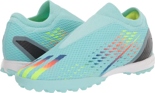 Vista 7 de adidas Tenis de fútbol unisex para adultos X Speedportal3 sin cordones Clear AquaPower BlueSolar Yellow