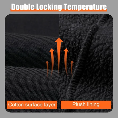 Vista 5 de KEEPSHOWING Sudadera con capucha de forro polar para hombre, cálida para invierno, atlética, casual, con bolsillo tipo canguro