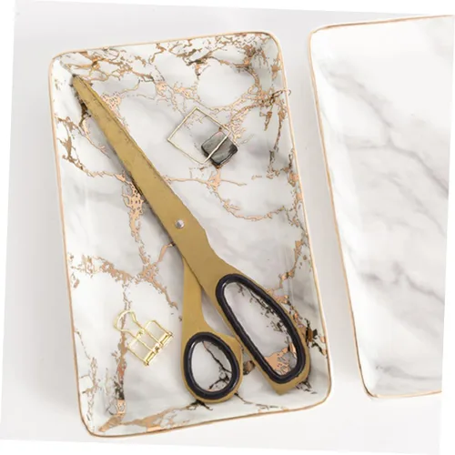 Vista 3 de 3pcs Ceramic Jewelry Dish Ceramic Ring Plate Ceramic Tray Ceramic Jewelry Tray Trinket Tray Ceramic Earring Tray Ceramic Ring Tray Bandejas