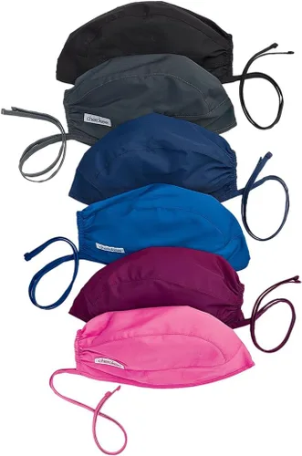 Vista 2 de Cherokee Men and Women Scrub Cap with Adjustable Elastic Tie-Back Lightweight, Breathable No-Slip Unisex Surgical Cap - 2506