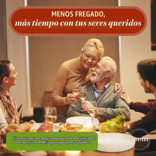 Vista 7 de Annovero Juego de 4 cuencos para pasta, color blanco, 40 onzas, 9 pulgadas de diámetro