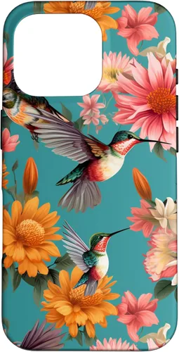 Vista 20 de Funda para iPhone 17 de colibríes en vuelo