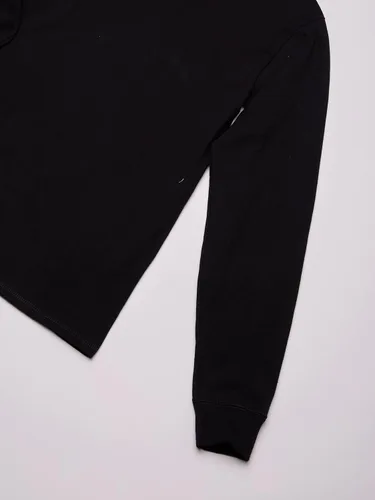 Vista 4 de Hanes Beefy-T - Camisetas de algodón para hombre, con cuello henley y manga larga