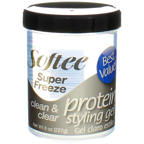 Vista 4 de Softee Protein Super Freeze Gel para peinar el cabello, 8 onzas