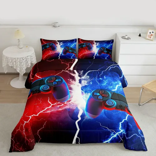 Vista 75 de Erosebridal Juego de edredón de hojas de cannabis, juego de ropa de cama de marihuana con estampado colorido de plantas, decoración bohemia de 2