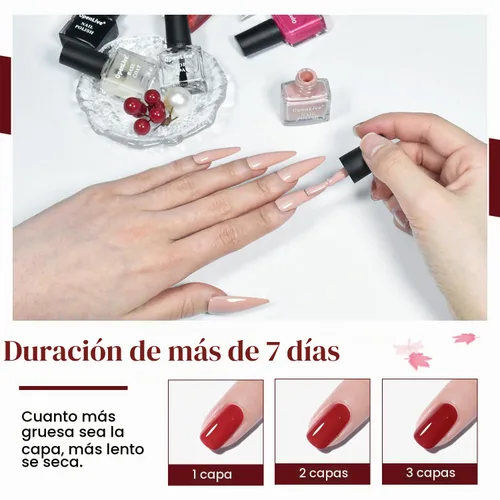 Vista 5 de OpenLive - Juego de 12 esmaltes de uñas de 0.2 fl oz con 2 esmaltes de uñas base y capa superior Esmalte de uñas de larga duración de secado