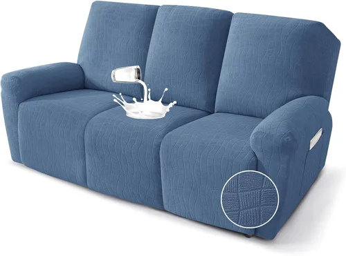 Vista 9 de MAXIJIN Fundas impermeables para sillas reclinables pequeñas de 3 piezas, fundas reclinables que se mantienen en su lugar, fundas reclinables Lazy