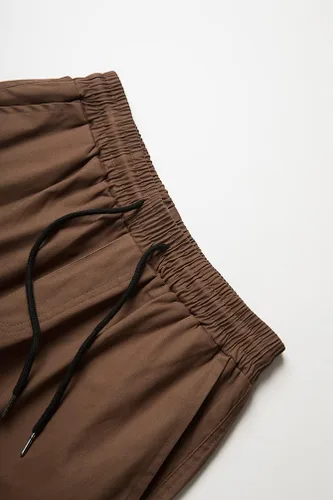 Vista 5 de THWEI Pantalones cargo para hombre, pantalones deportivos casuales de algodón, holgados, rectos