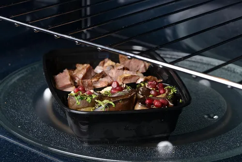 Vista 7 de EcoQuality Contenedores de preparación de comidas [paquete de 75] [38oz] 2 compartimentos con tapas, caja Bento reutilizable, recipientes