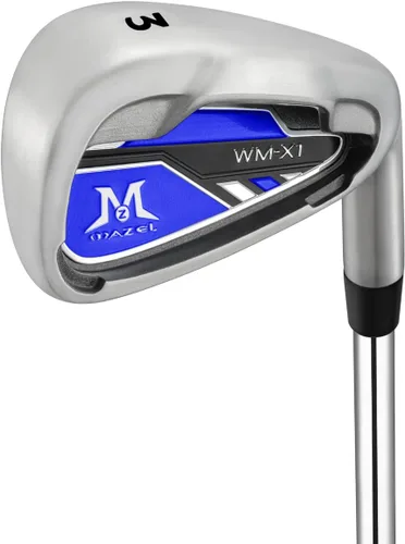 Vista 32 de MAZEL WM-X1/2 Hierros individuales para palos de golf para hombres 1,2,3,4,5,6,7,8,9, Pitching Wedge, Approach Wedge, Sand Wedge con ejes