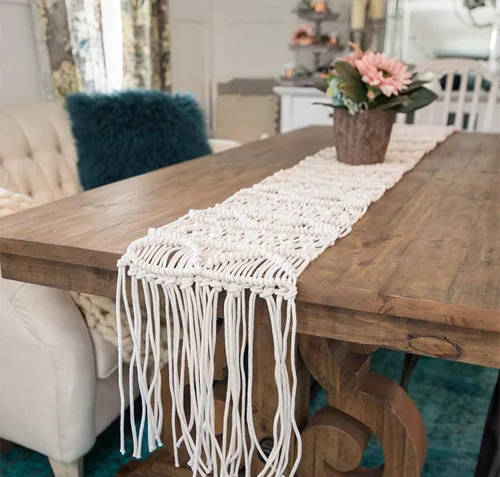 Vista 7 de Cuerda de macramé de 0.118 in x 328 yardas Cuerda de macramé 100% algodón natural 3 hebras de algodón trenzado para colgar plantas hecho a mano
