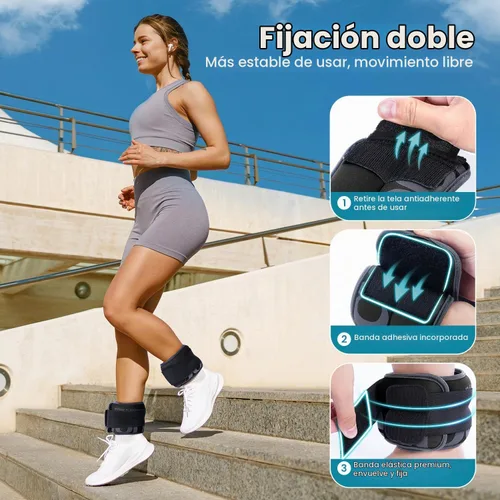 Vista 5 de Sportneer Ankle Weights for Men Women Strength Training